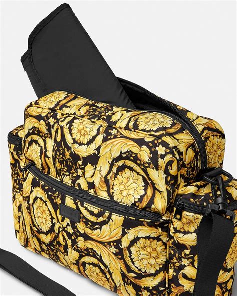 versace black baby changing bag|Versace Barocco Jacquard Diaper Shoulder Bag .